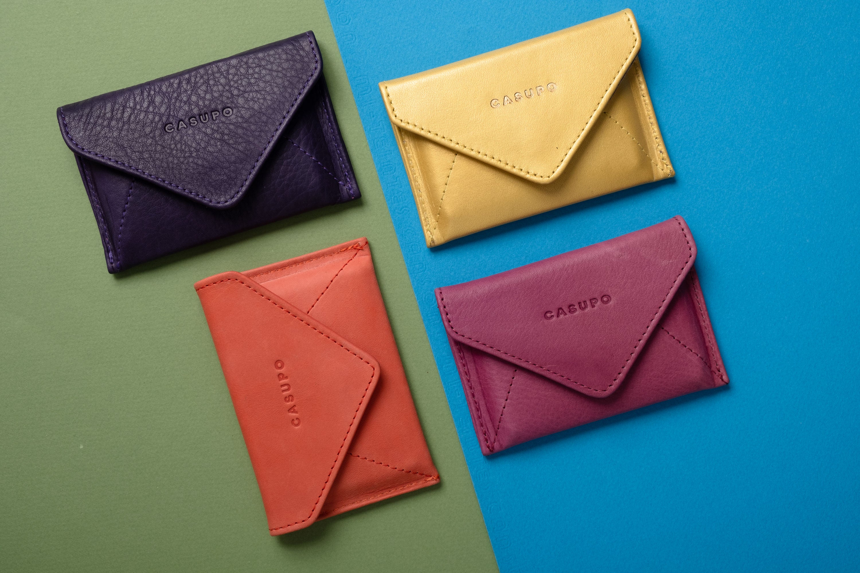 Leather Envelope Wallets with RFID Protection – Made in USA