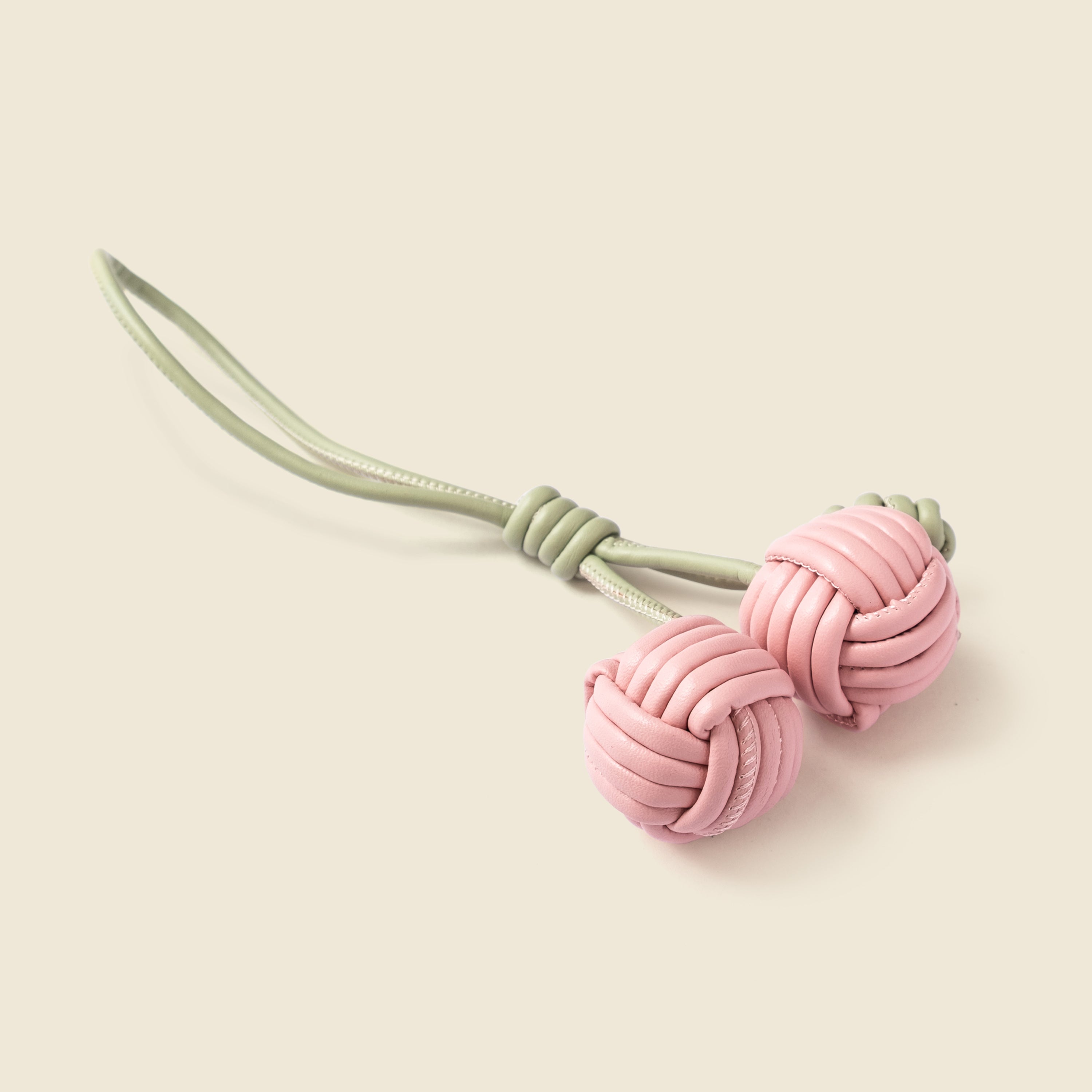 Vegan Leather Ball Bag Charm