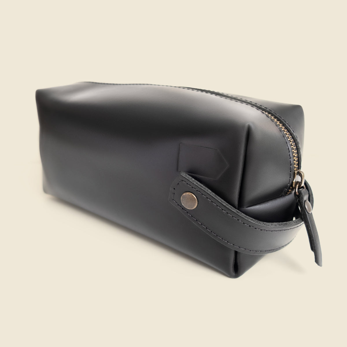 Custom Leather Toiletry Bag with Handle | Corporate Gifts
