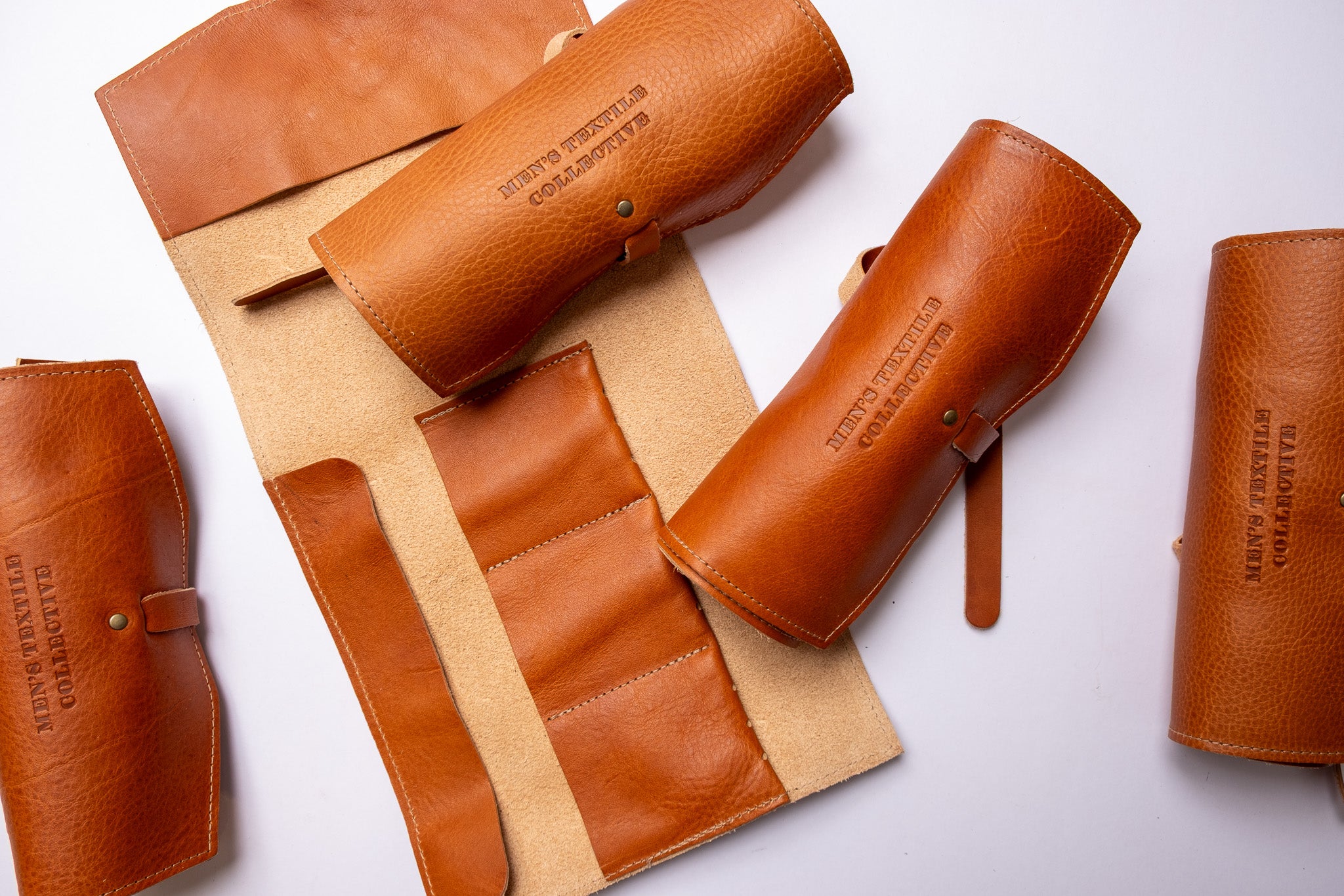 Custom leather production in USA factory