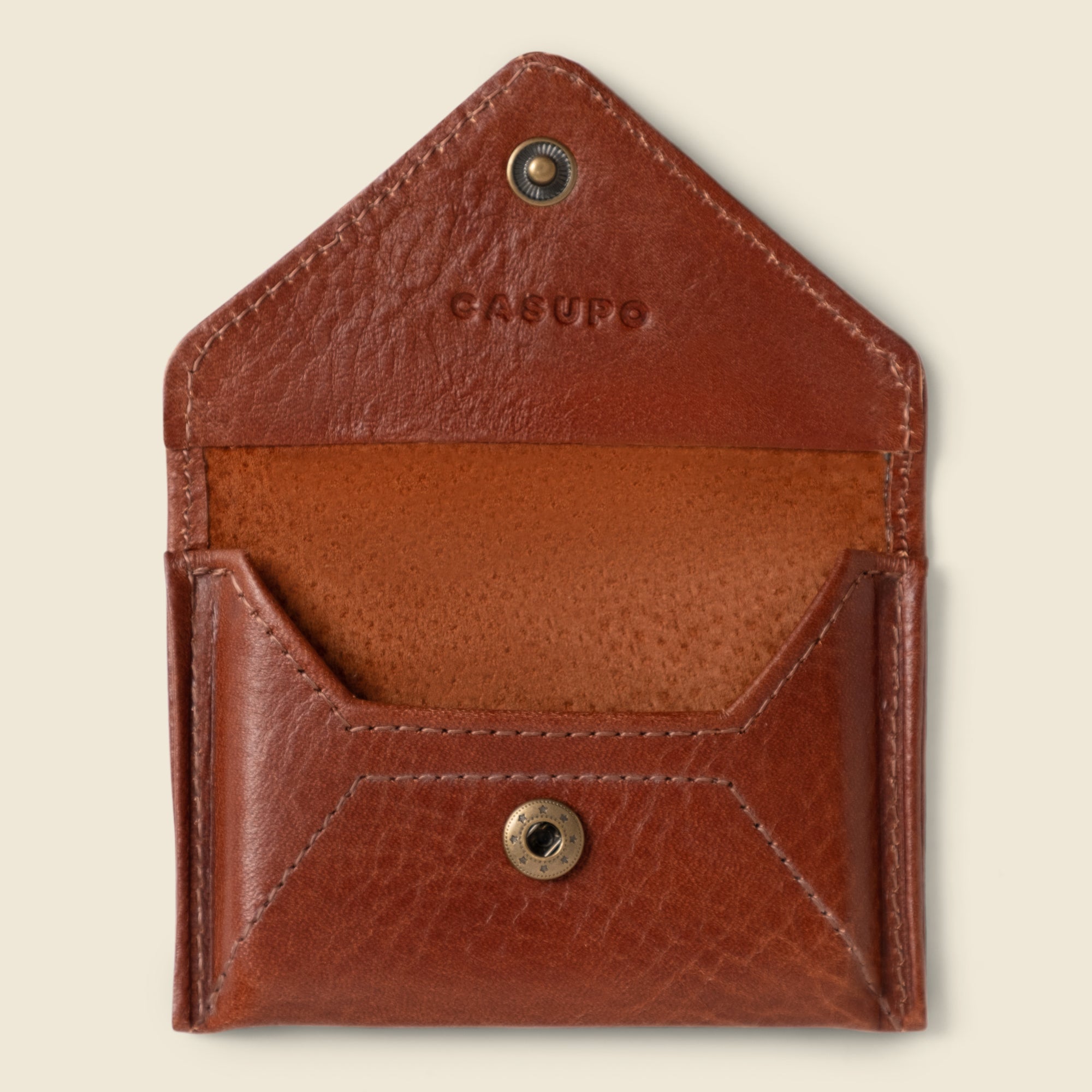 Mini Envelope Wallet with RFID Protection - Chocolate