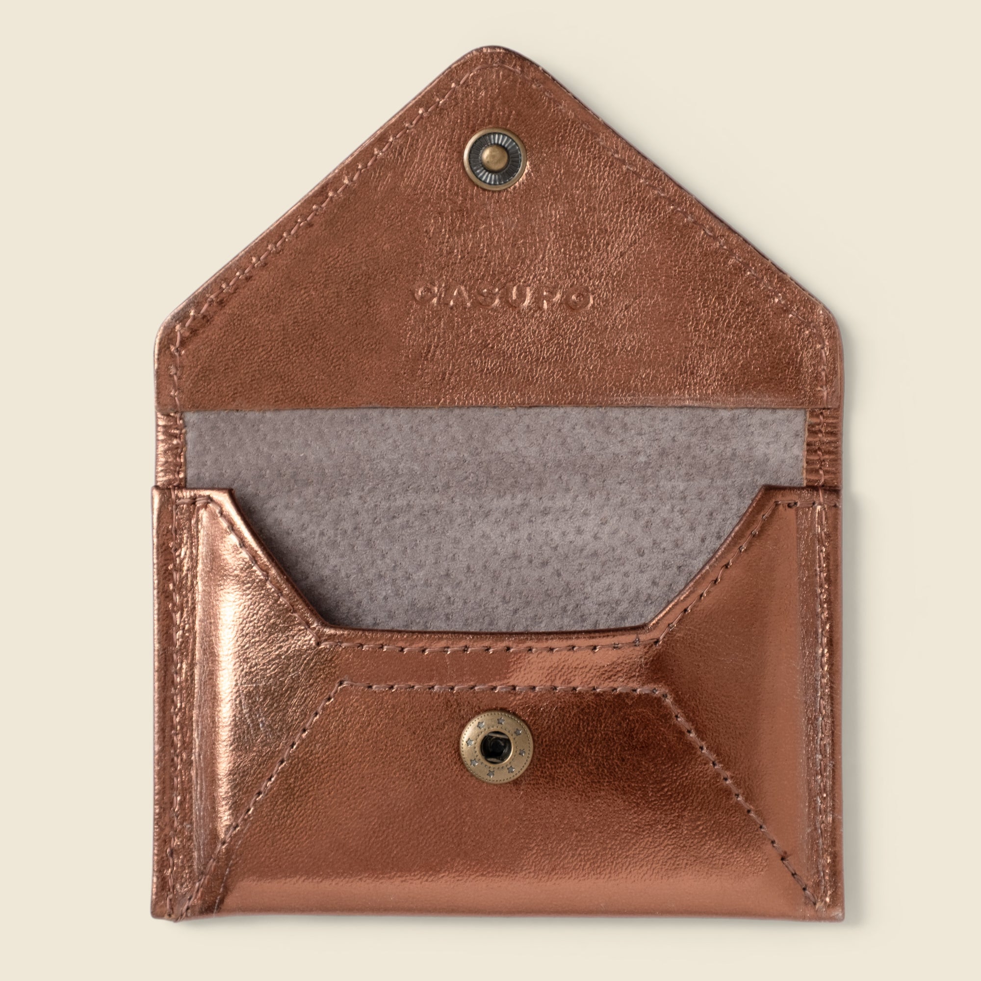 Mini Envelope Wallet With RFID protection - Bronze