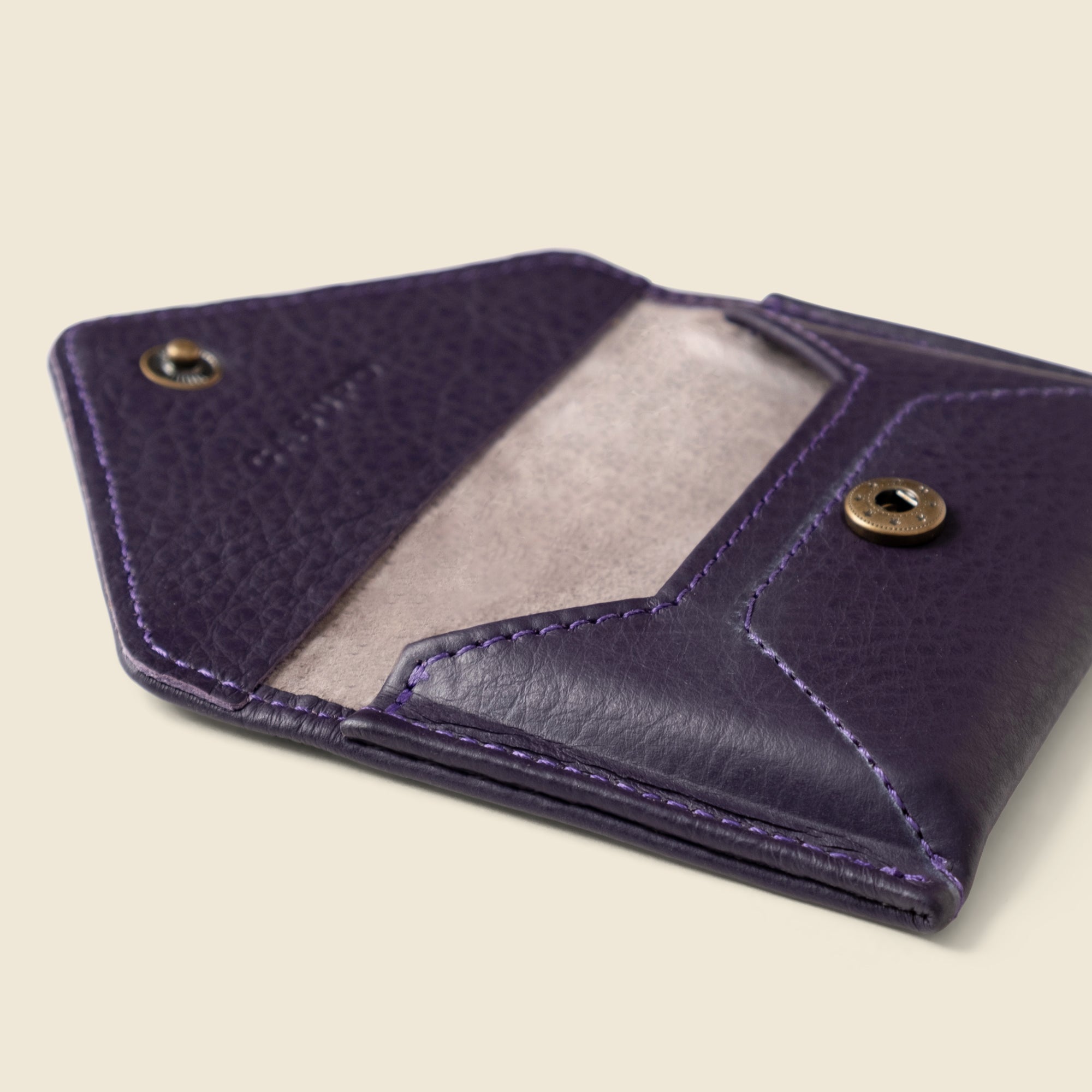 Mini Envelope Wallet With RFID protection - Eggplant