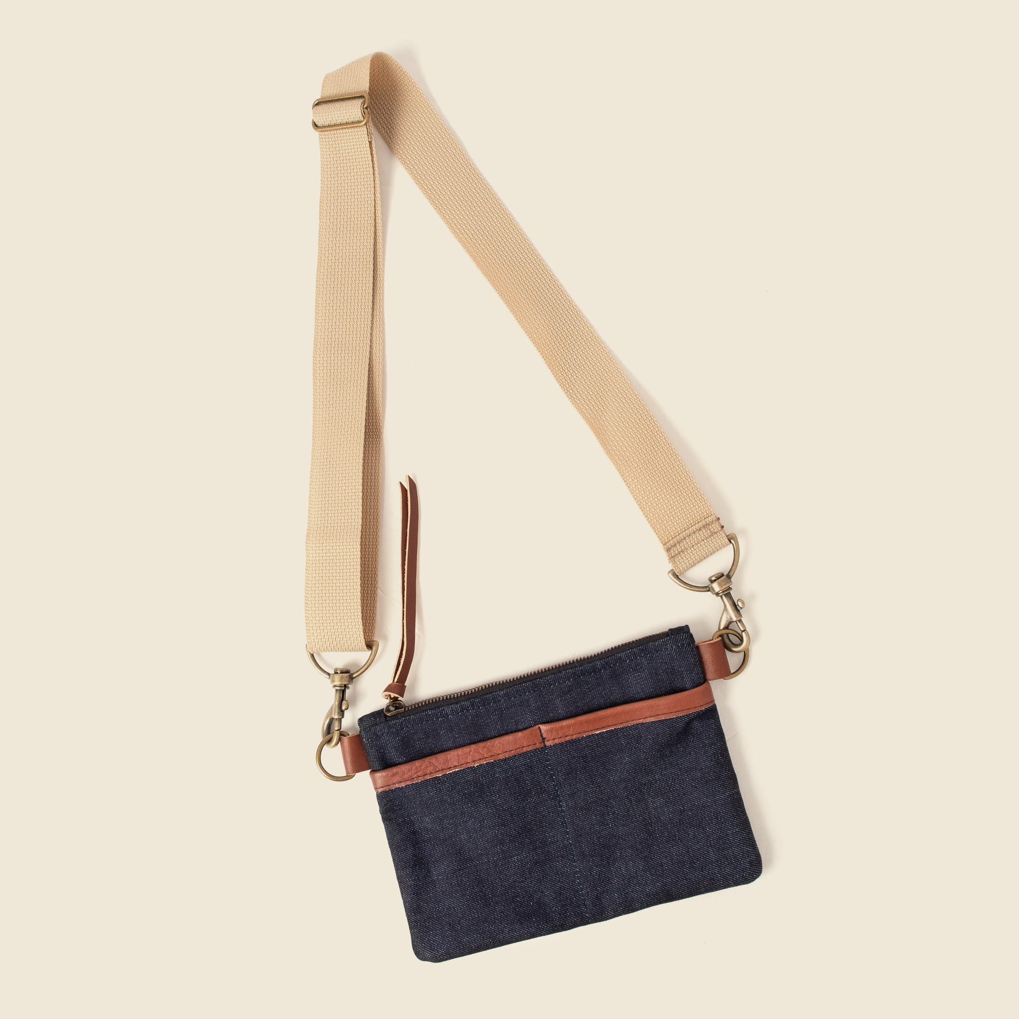 Tote bag with Small Crossbody bag - Denim