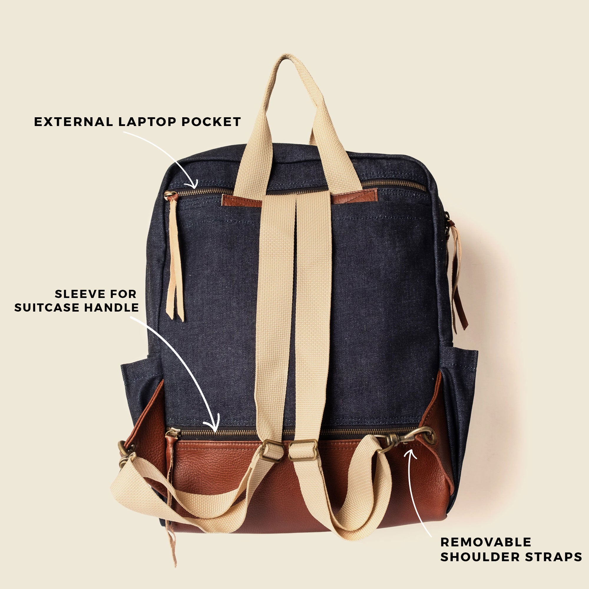 Travel Backpack - Denim
