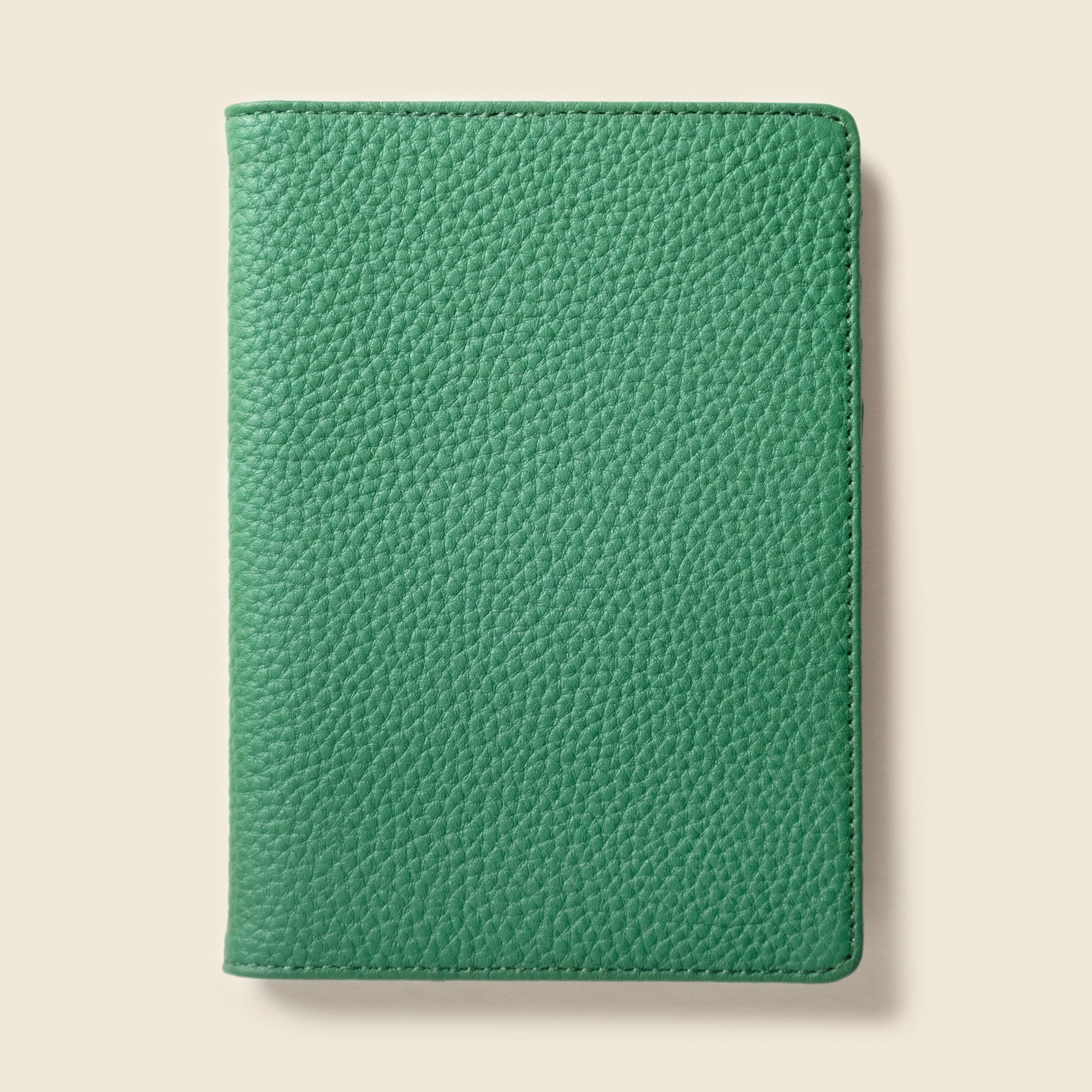 green leather RFID passport Wallet for women