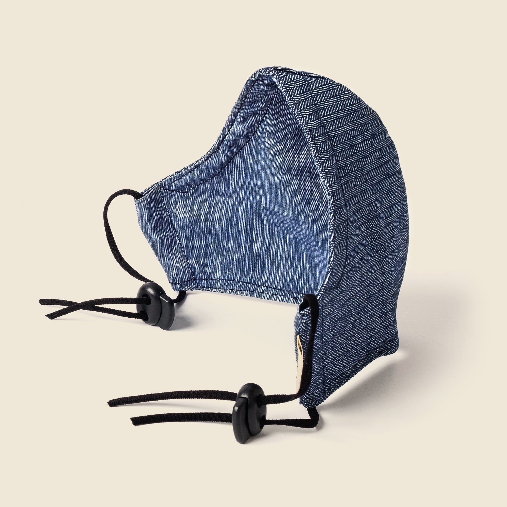 FACE MASK - HERRINGBONE / CHAMBRAY