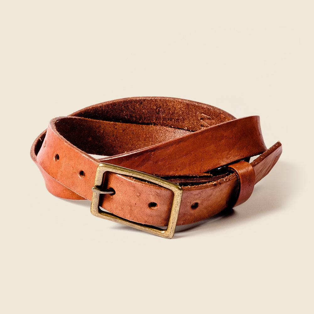 light brown skinny belt for dress pants