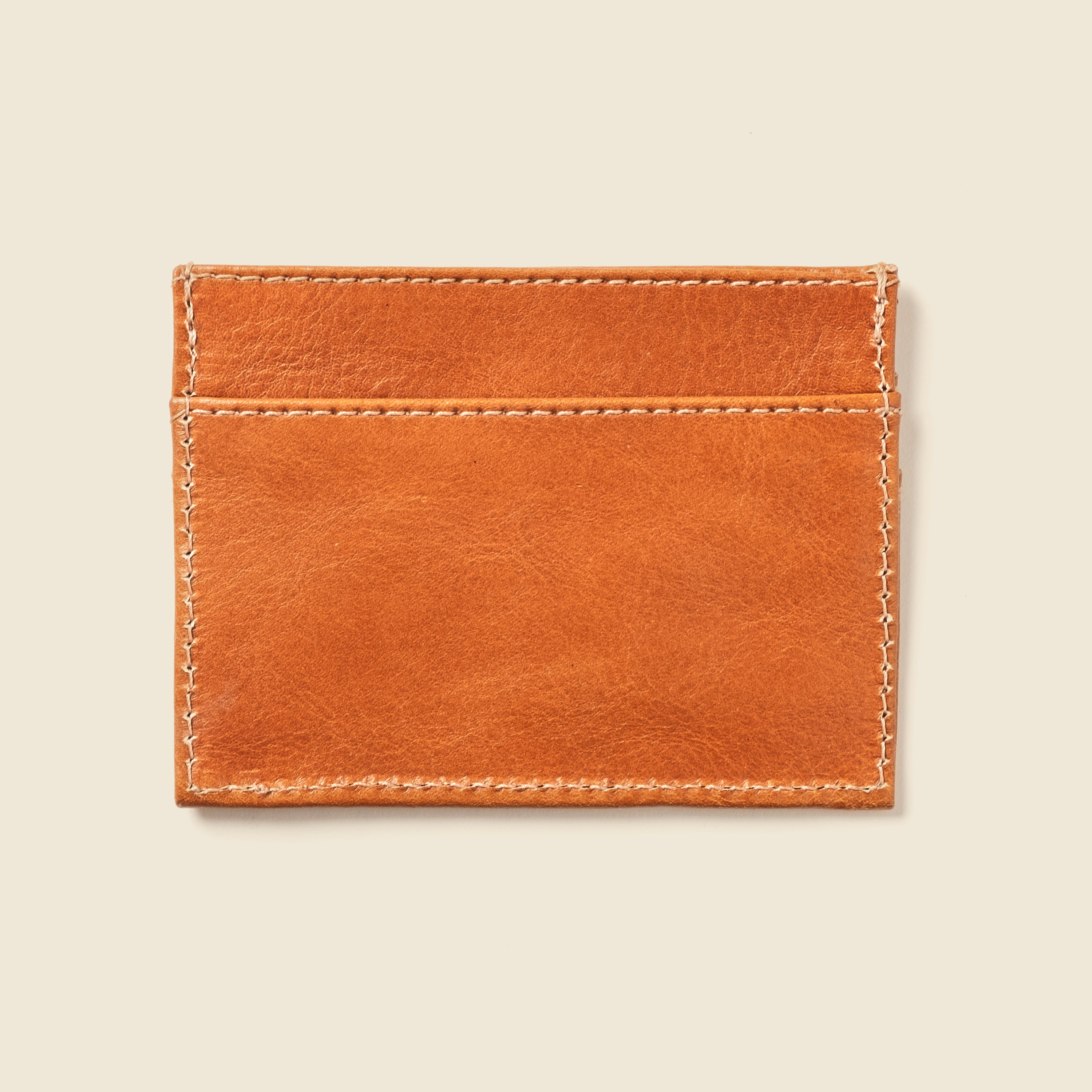 Compact leather wallet for men