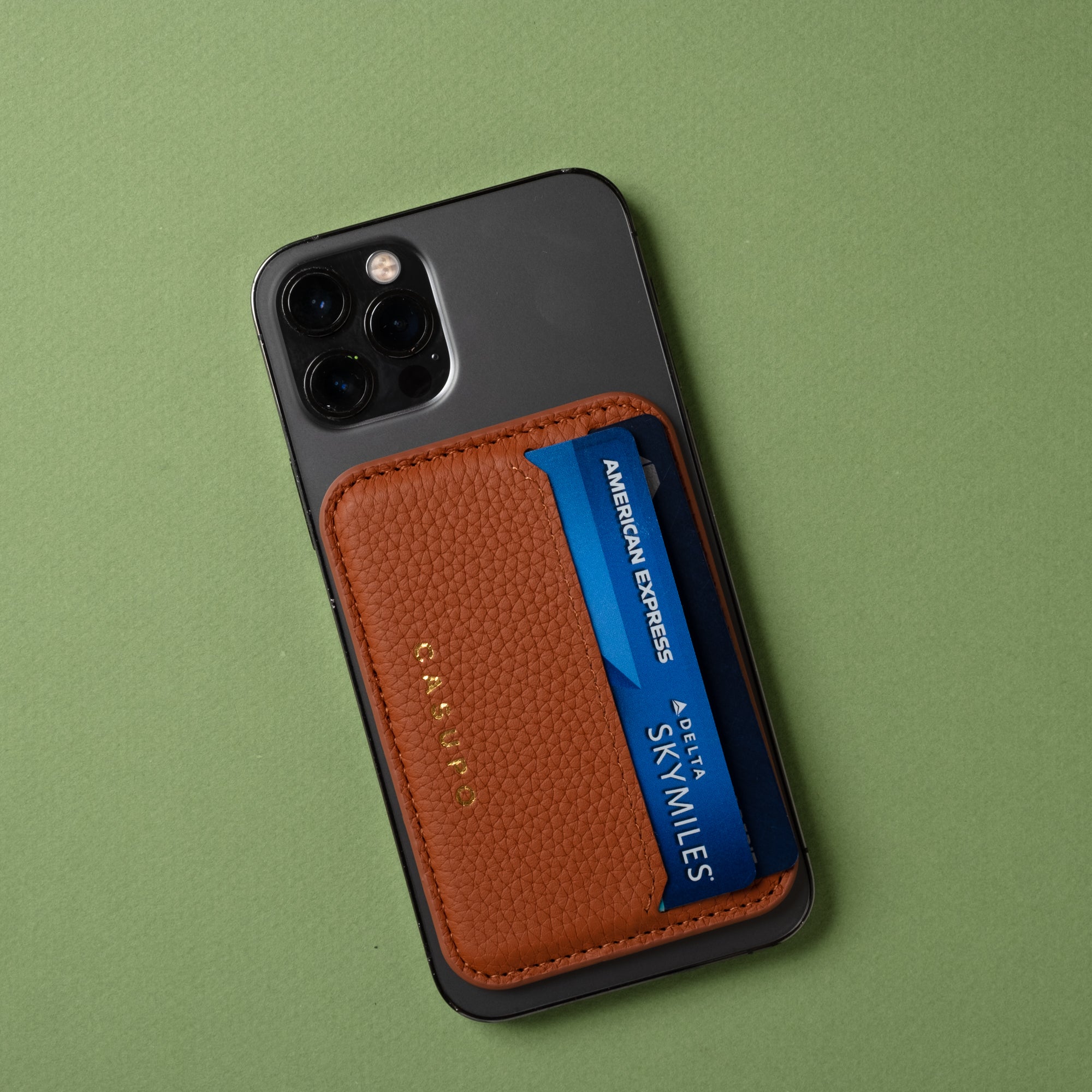 tan brown mag safe iphone wallet for men