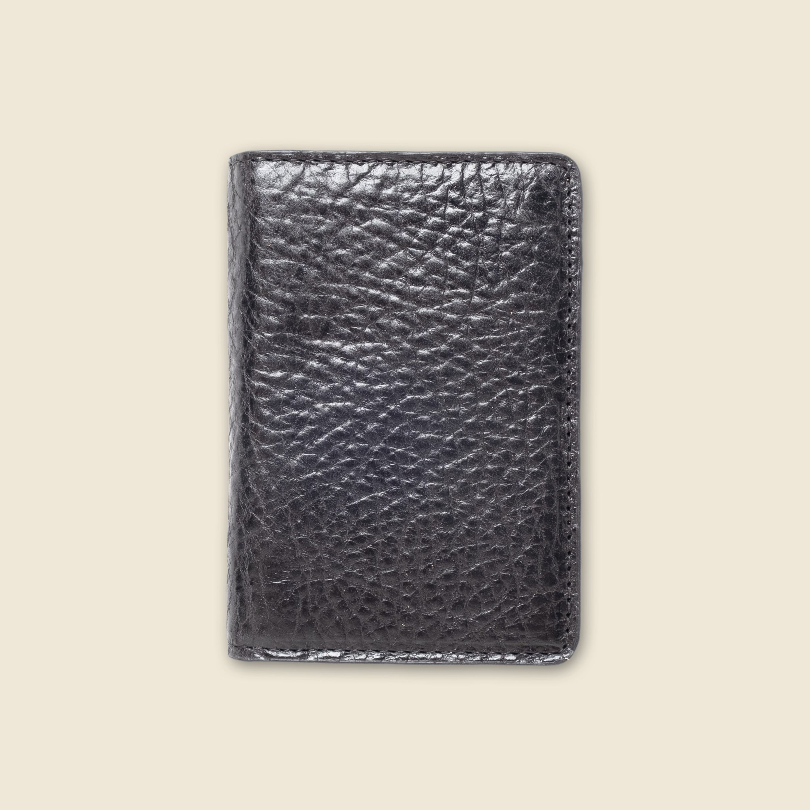 black leather bifold wallet for private label and corporate gifts