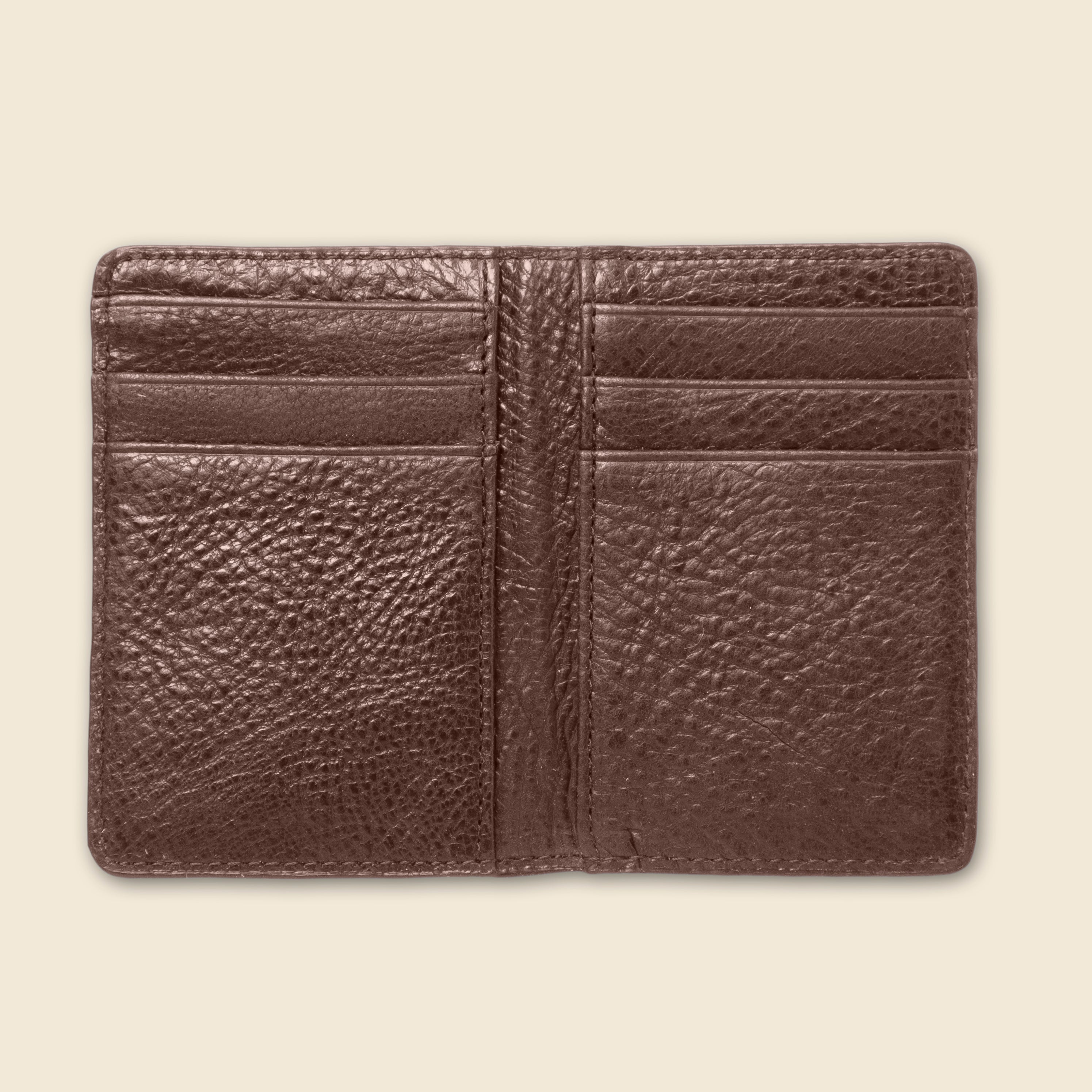 brown leather bifold - White label wallet for corporate gifts