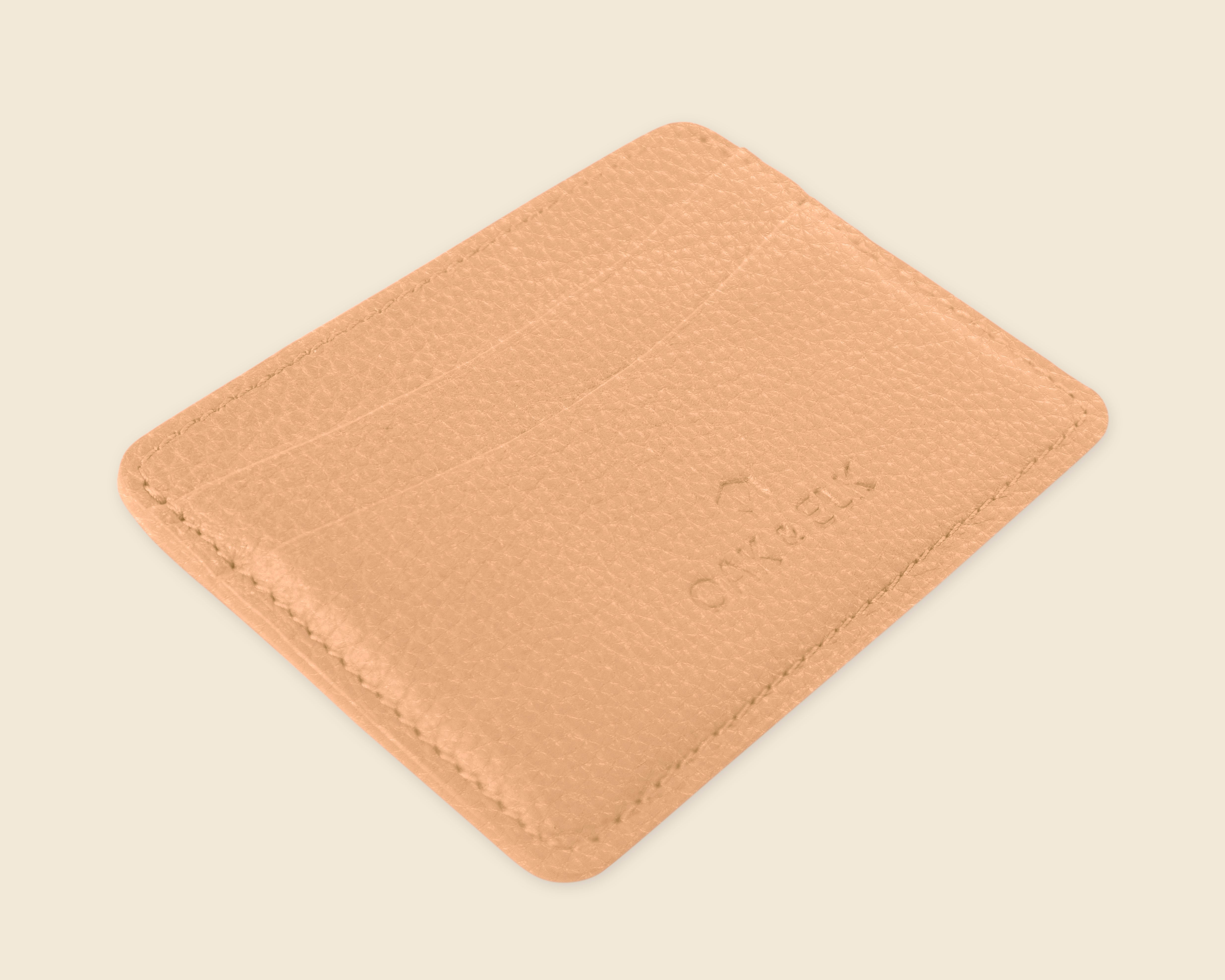 small leathr wallet with custom logo