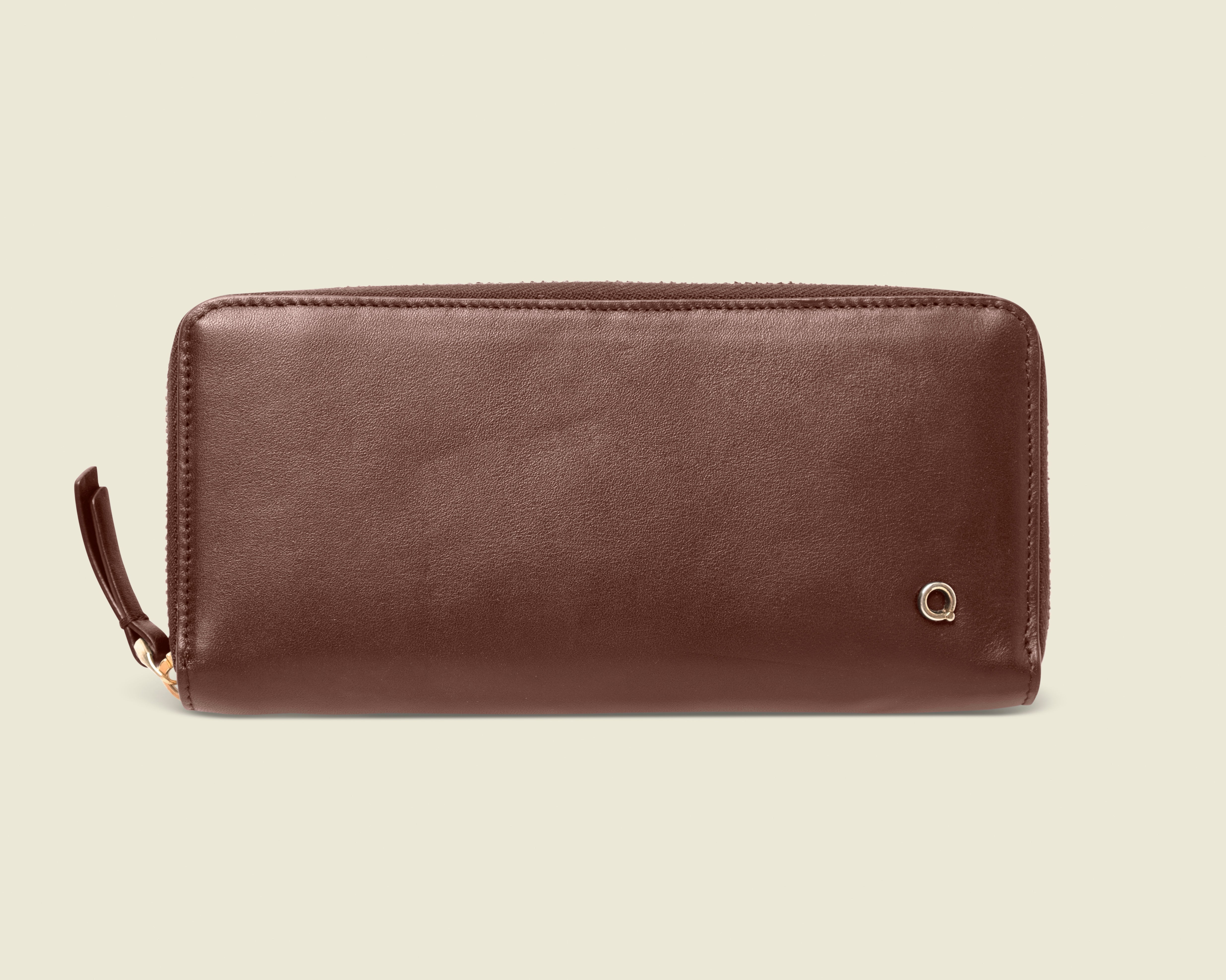 brown long leather wallet for women - corporate gifts and private label