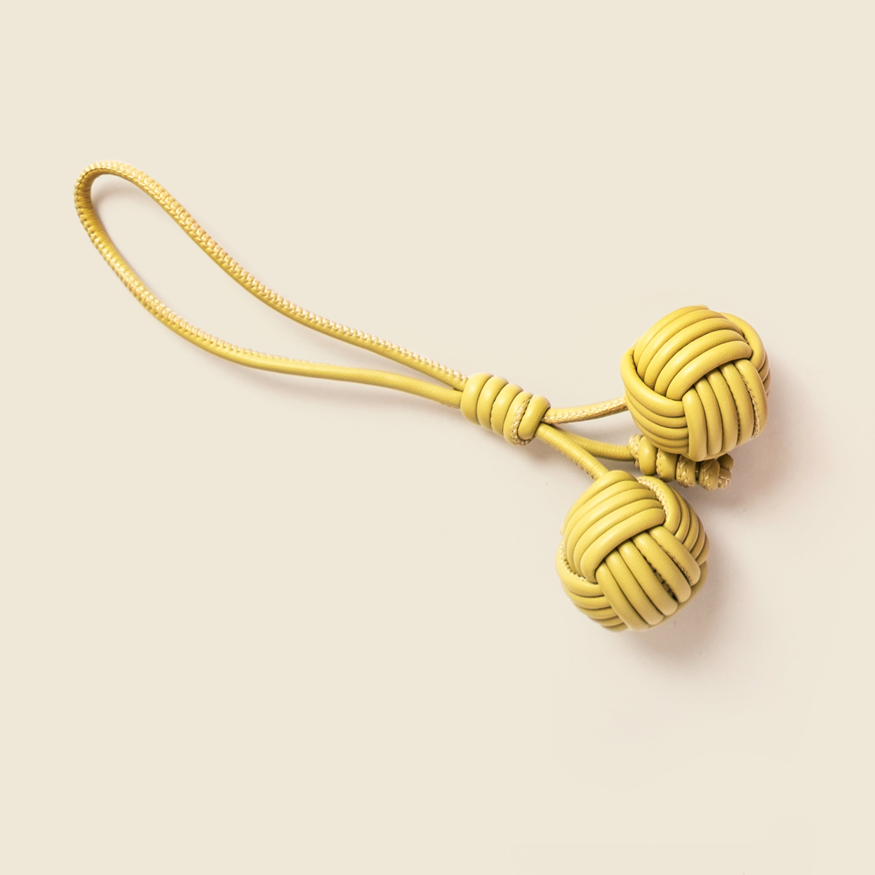 Vegan Leather Ball Bag Charm