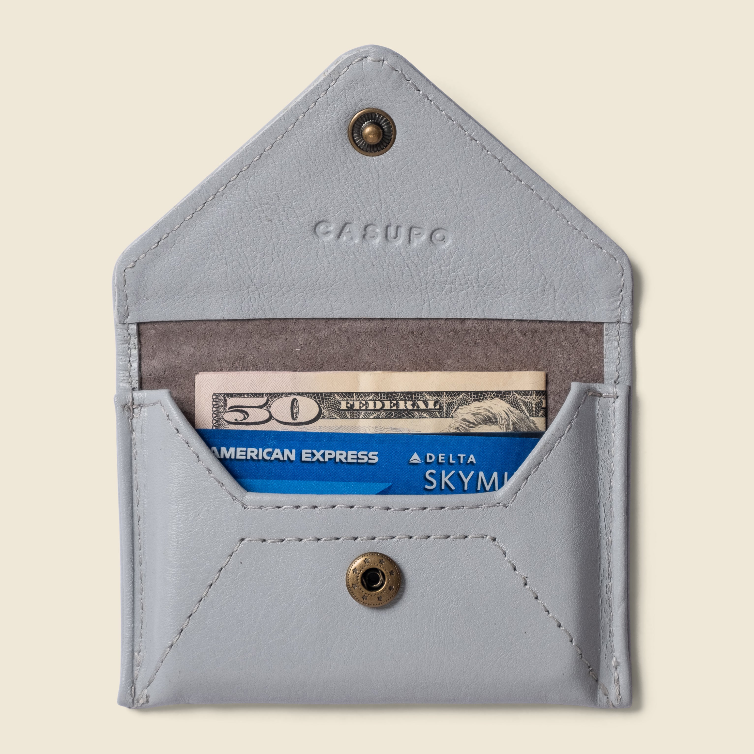 Mini Envelope Wallet With RFID protection - Ice Blue