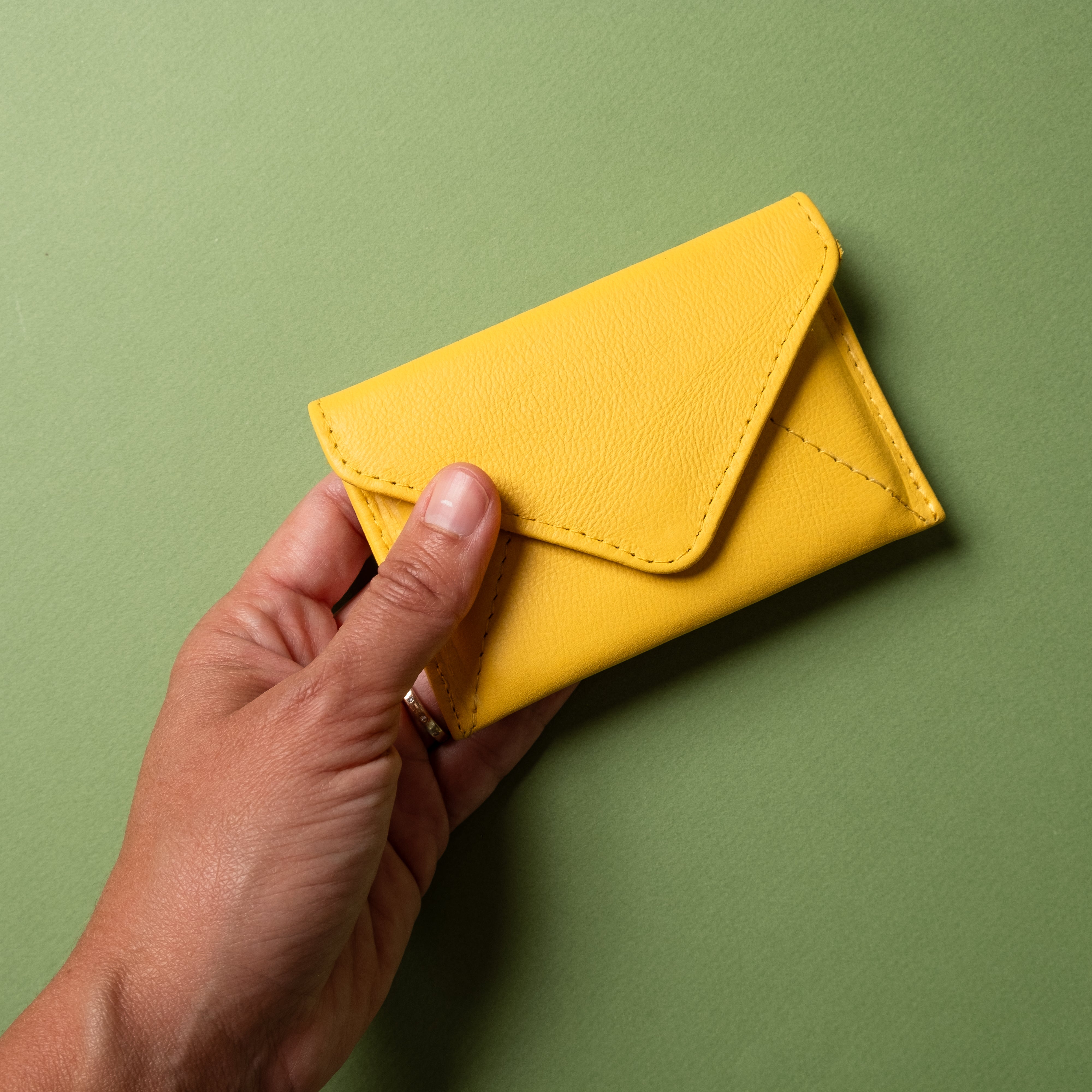 Mini Envelope Wallet With RFID protection - Sunny Yellow