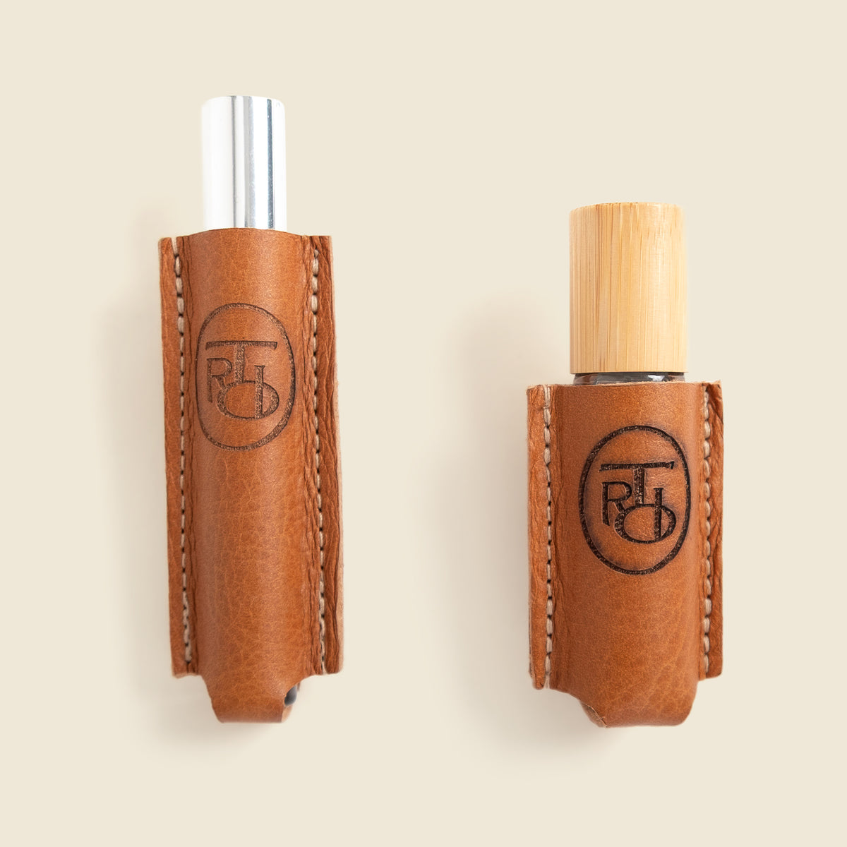 Custom Leather Sleeve for diffuser and scent rolls | Corporate Gifts
