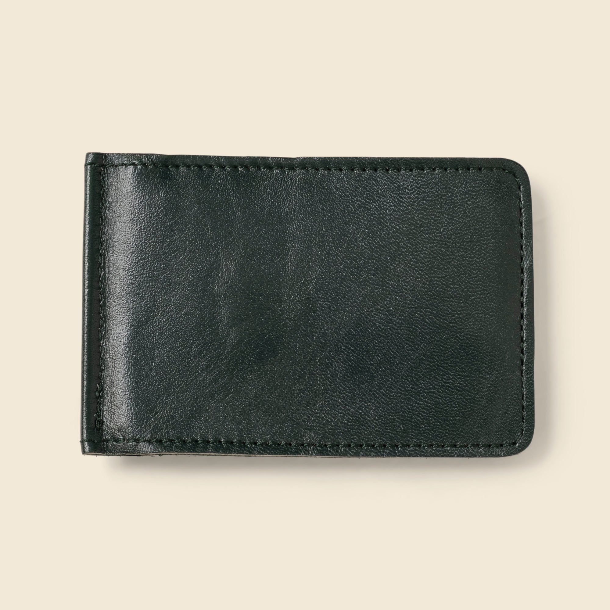 Bifold Money Clip Wallet - Forest Green