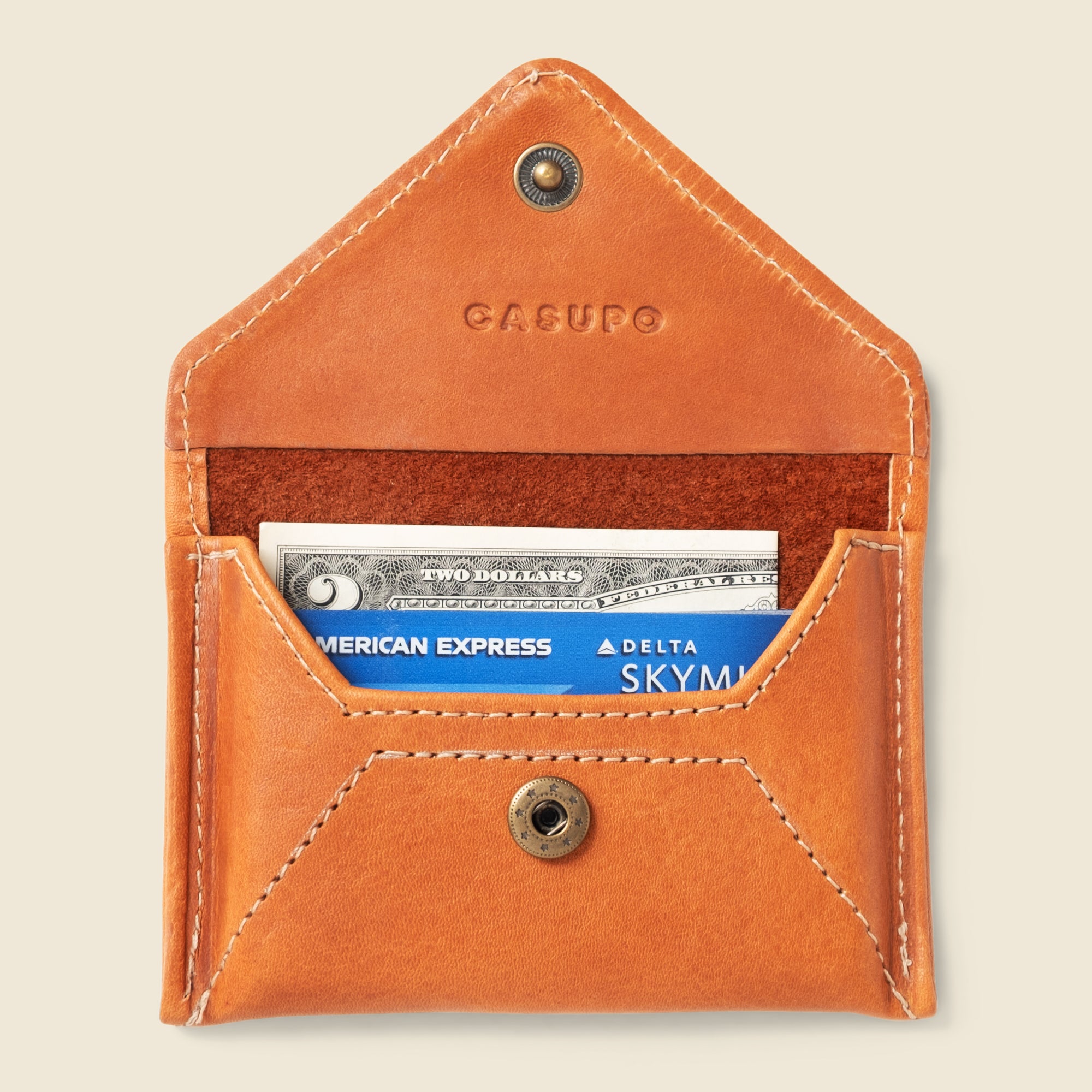 Mini Envelope Wallet with RFID Protection - Natural