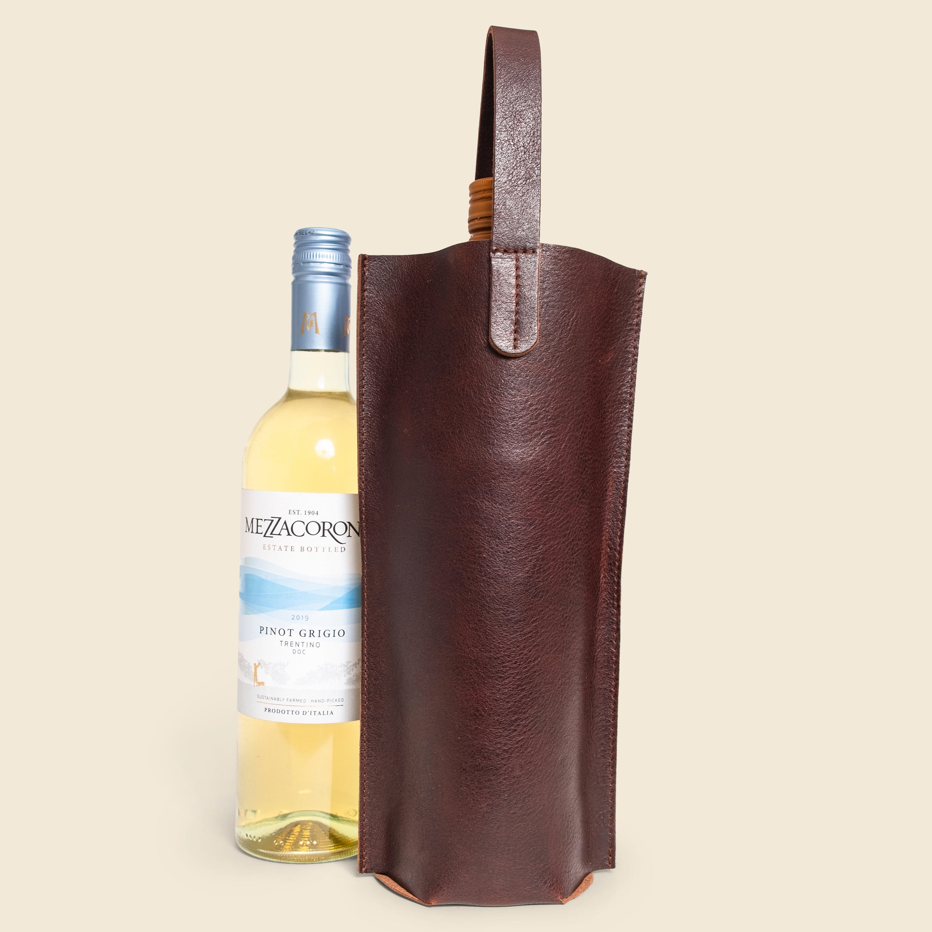 Premium Leather Wine Carrier | Custom Corporate Gift - 100 Unit Minimum