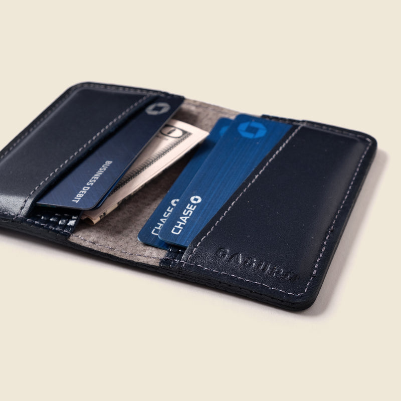 Compact Bifold with RFID Protection - Navy Limited Edition