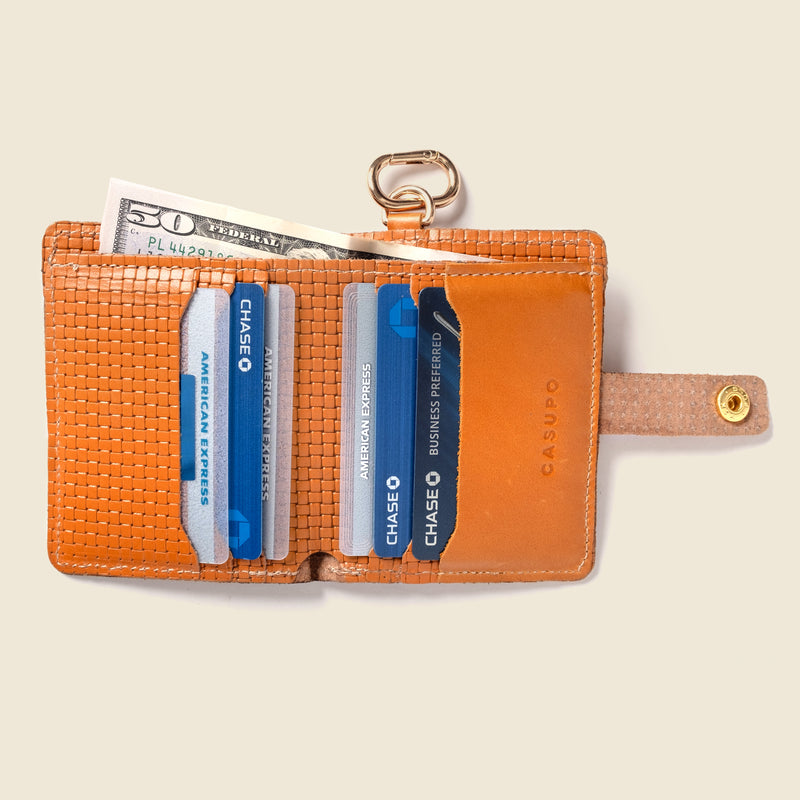 Wallet with Snap and Key Ring - Tan Limited Edition