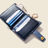 Wallet with Snap and Key Ring - Navy Limited Edition