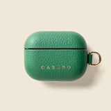 Leather Airpod Case - Green