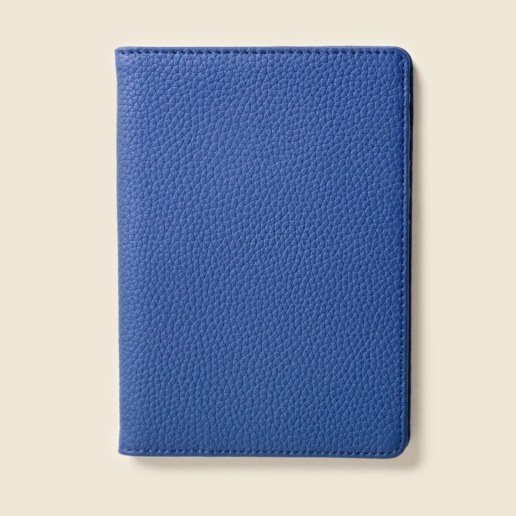 Cobalt blue leather passport Wallet with RFID