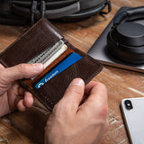 ethically made leather wallet