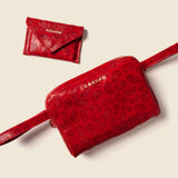 Red hip bag