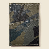 Army leather thin wallet
