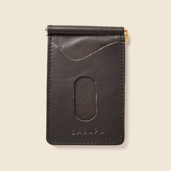 Olive Green wallet with money clip and card pockets