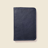 Men's Navy blue leather wallet with RFID protection