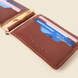 Men's leather wallet for cards and cash