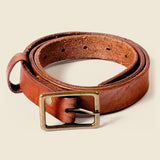 light brown skinny belt for women