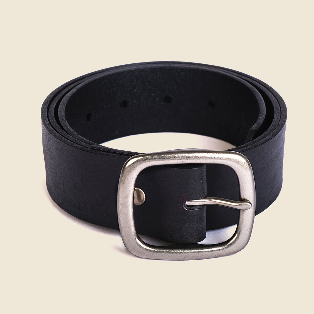 black leather belt made in usa