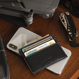 compact black wallet for men