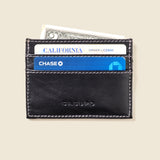 minimal leather wallet