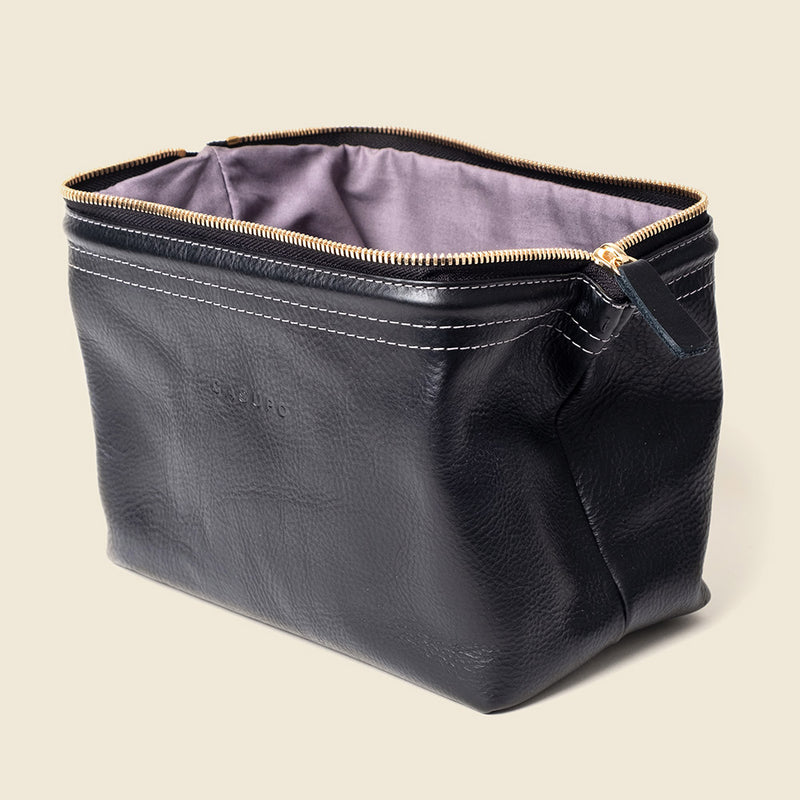 leather toiletry bag for travel